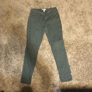 Olive Green Skinny Jeans